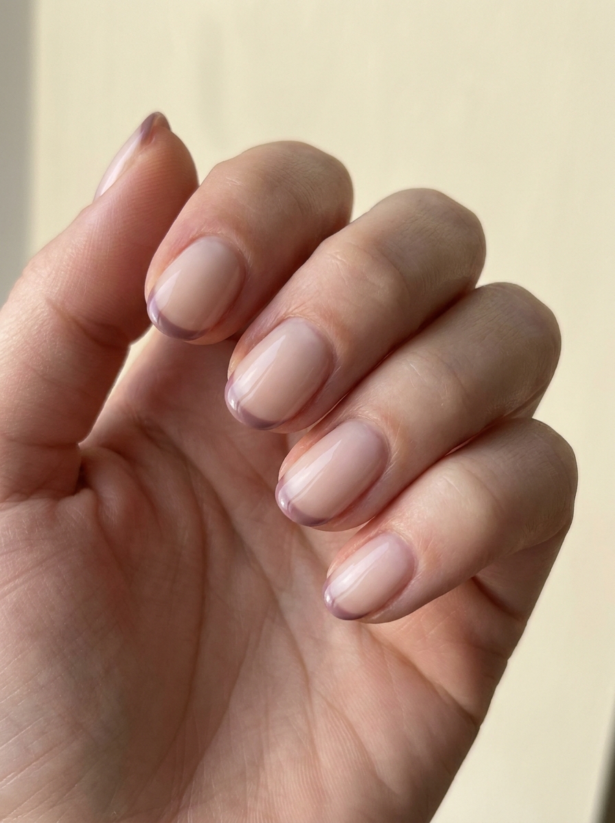 Mauve Micro French als Lila Nageldesign Ideen Inspiration 2026